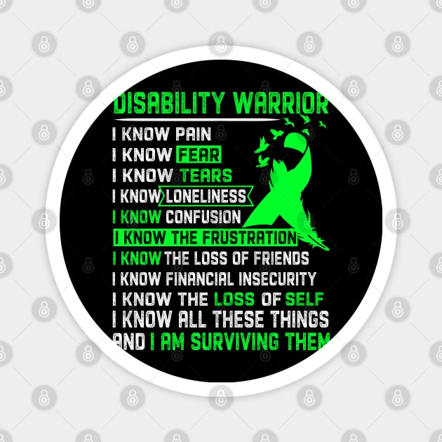 Disability Awareness Support Disability Warrior Gifts Magnet by ThePassion99